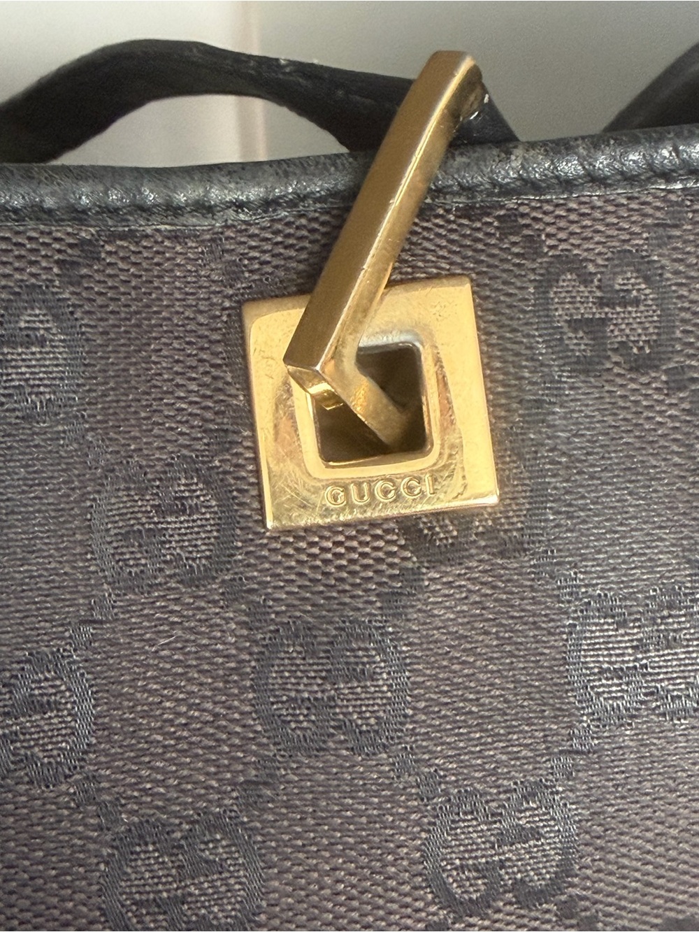 Gucci GG Monogram Canvas Tote Bag – Brown/Black - Picture 3 of 16